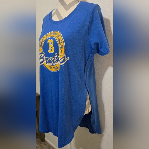 UCLA Bruins Women's Workout Top Blue Yellow Size Large (12/14) - Picture 7 of 12